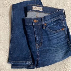 Madewell 9” high rise skinny skinny jeans